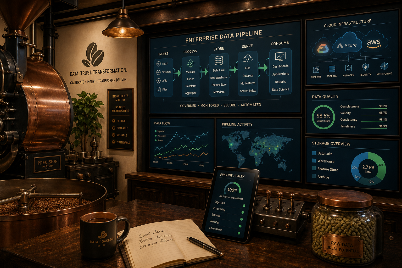 Enterprise cloud migration batch outcome with infrastructure calibration screens